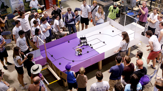 Robots compete in the 2012 Design Competition