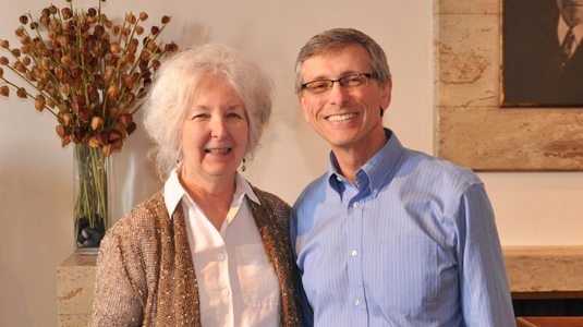 Betty Modlin and Senior Associate Dean for Research Rich Lueptow