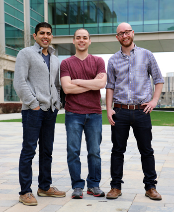 AMPY founders (from left): Tejas Shastry, Mike Geier, Alex Smith