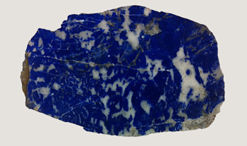 Lapis lazuli, a semiprecious stone first mined in Afghanistan around 4500 B.C., inspired the first man-made blues.