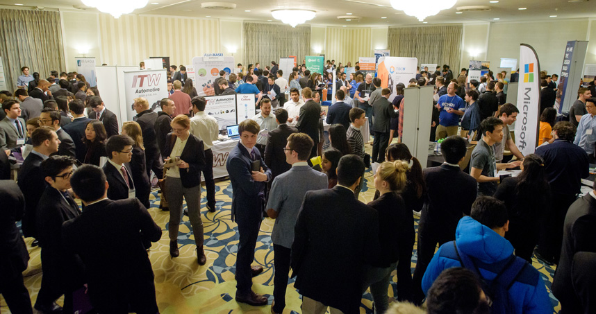 Students can network with nearly 40 companies during the Tech Expo career fair on January 23.