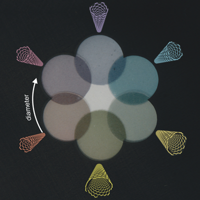 Carbon nanotube stained glass