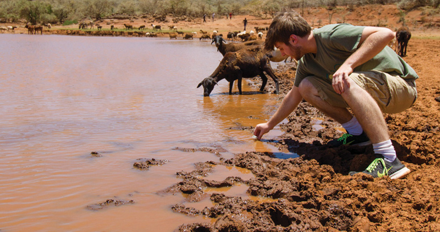 Students tested the water in Kenya for deadly bacteria.