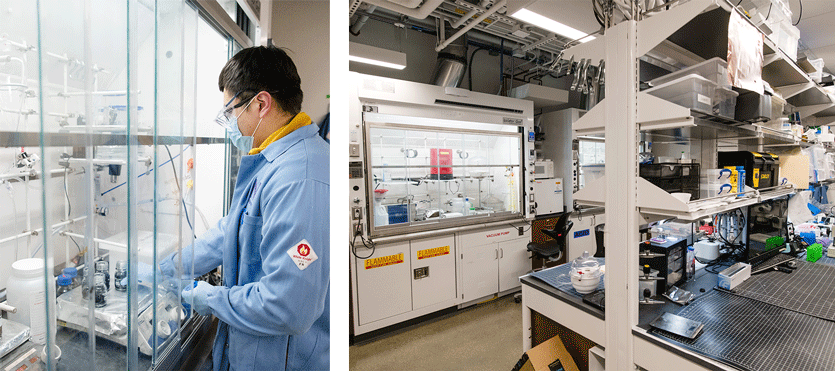 The Fluidics Laboratory provides equipment to manipulate tiny amounts of fluids, from micro- to picoliters