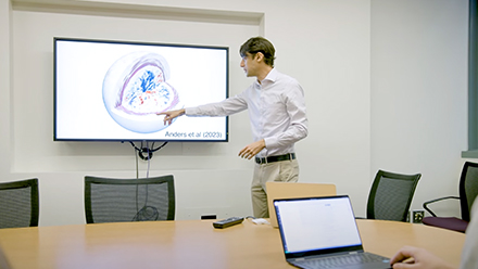 Professor presenting