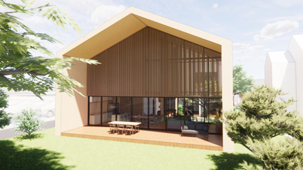 Wooden Home entrance