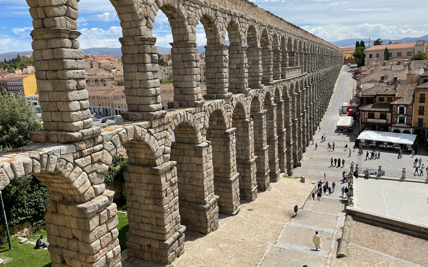 Roman Aqueduct in Segovia, Spain
