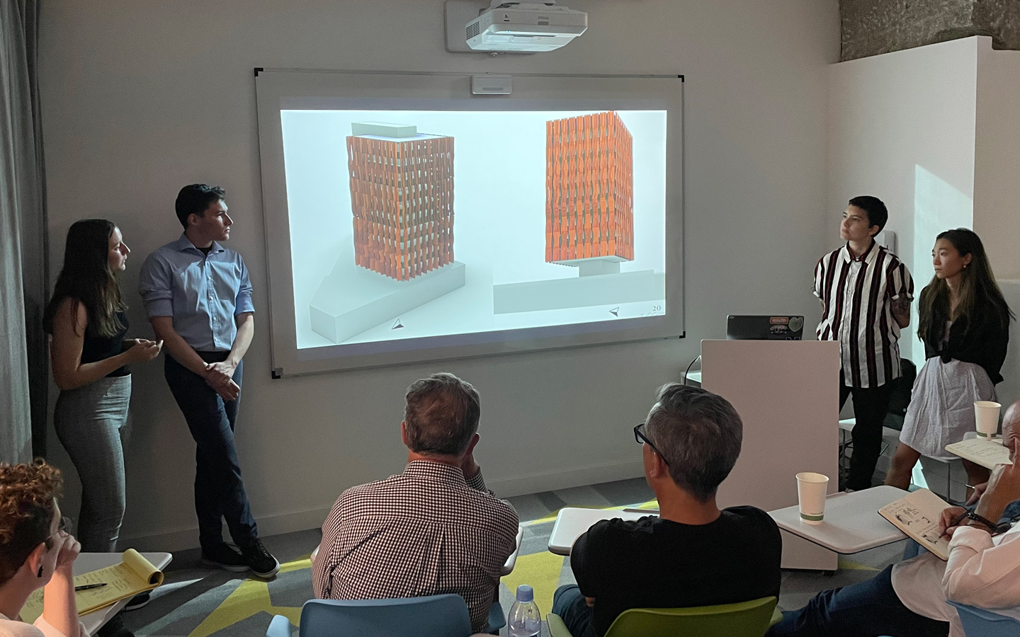 Student present a building project