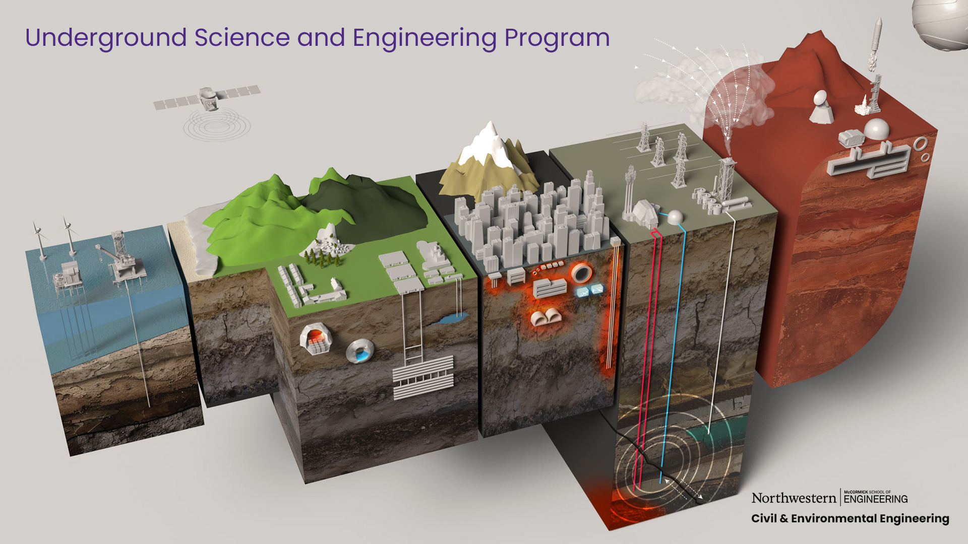 The MS in USE at Northwestern prepares future leaders to shape the subsurface in ways that sustain life on Earth and beyond.