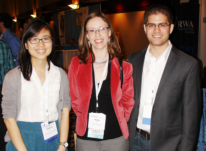 Alessandro Culotti & Kimberly Huynh with competition organizer Kristin Regh (center)