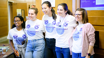 Student group posing for camera
