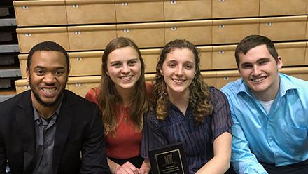 Four American Society of Civil Engineers student members