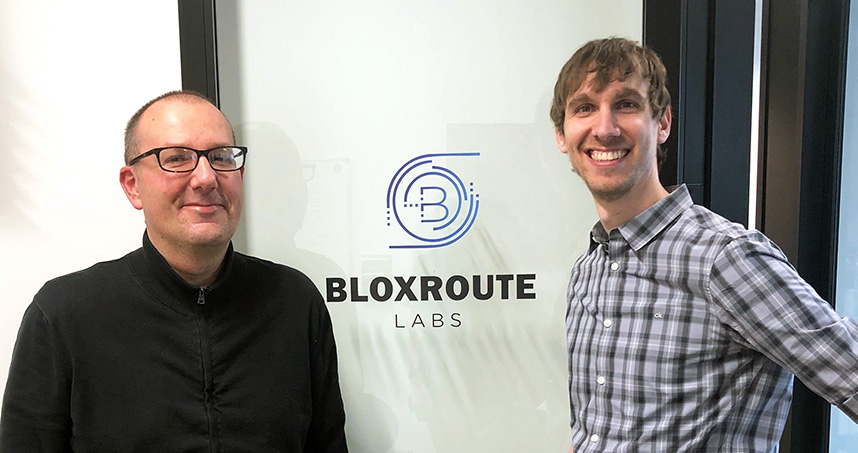 Aleksandar Kuzmanovic and Uri Klarman of bloXroute Labs