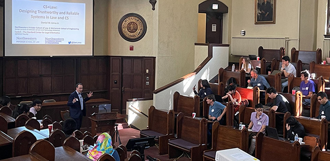 Daniel W. Linna Jr. discussed trustworthy and reliable systems through the lens of computer science and law.