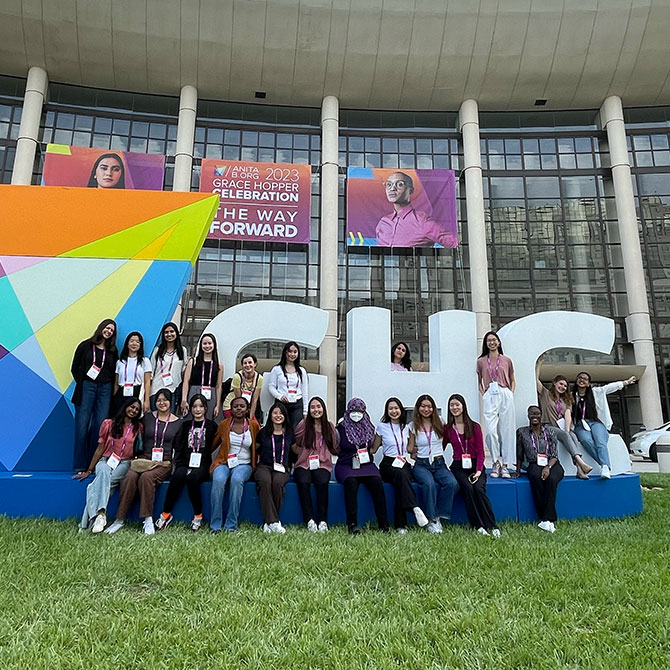 A total of forty Northwestern students attended the Grace Hopper Celebration this fall