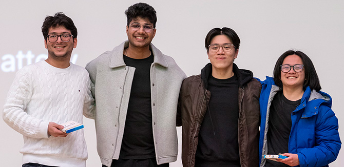 TARIFFARM team: Yamaan Nandoliam, Ayush Bhardwaj, Nathan Trinh, and Sam Effendy
