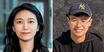 Manling Li (L) and Zihan Wang