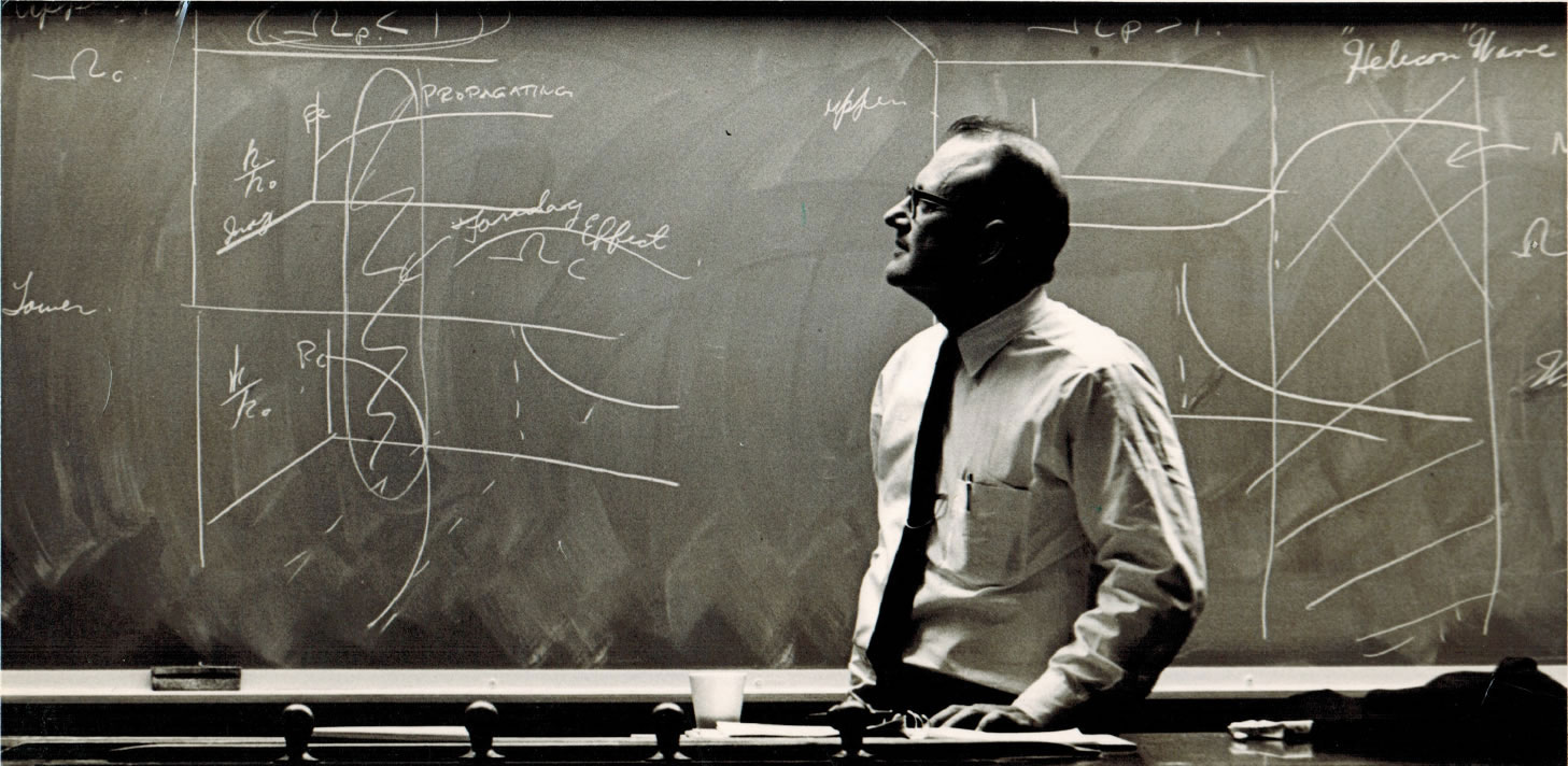 Prof. Morris Brodwin instructing a class in the 1960's