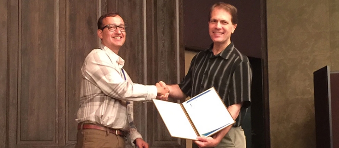 Esteban Rangel Receives Best Paper from Program Chair, Bronis R. de Supinski