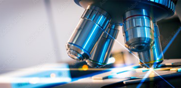 Microscope lenses close-up