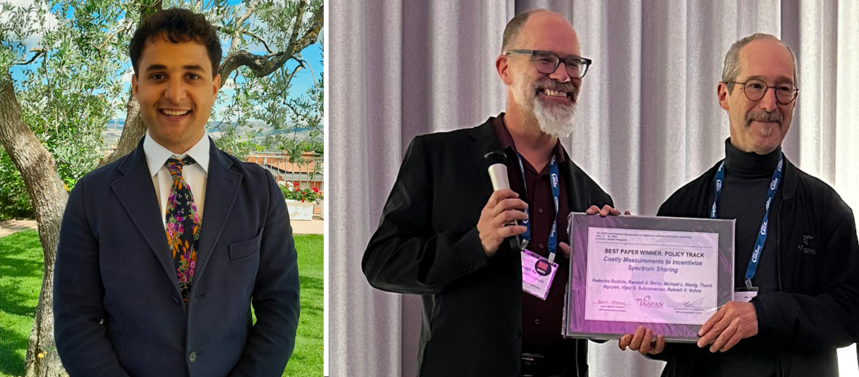 Federico Bobbio, Professor Randy Berry, and Professor Michael Honig