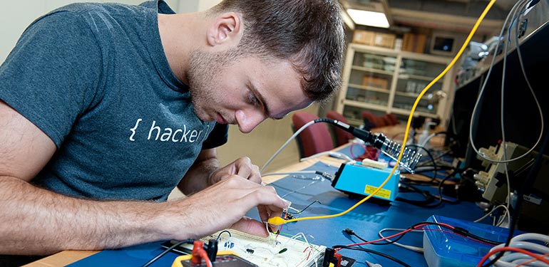 The electrical engineering program is accredited by the Engineering Accreditation Commission of ABET.