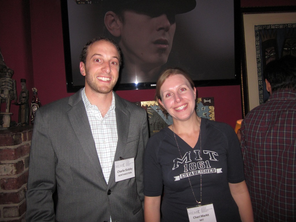 Co-Organizer Charlie Slutzky (NU) and Cheri Markt (Duke)