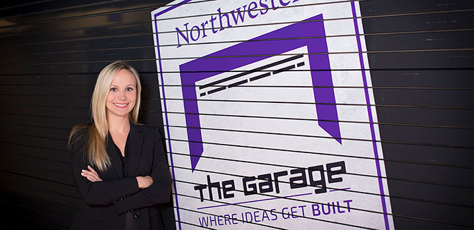 Melissa Kaufman is the Executive Director of The Garage, the hub for student innovation at Northwestern.