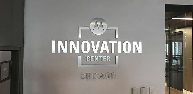 MEM students toured the Motorola Solutions headquarters to learn about innovation