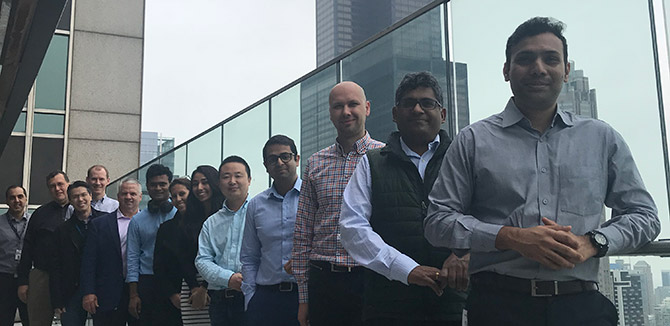 MEM students toured the Motorola Solutions headquarters to learn about innovation