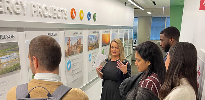 MEM students visiting Invenergy