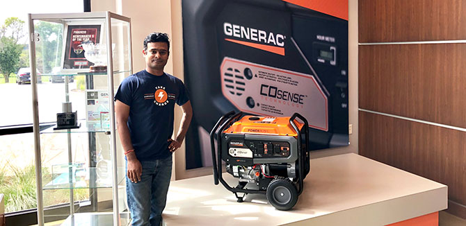 Siva Raman did his MEM internship as a product management intern at Generac Power Systems.