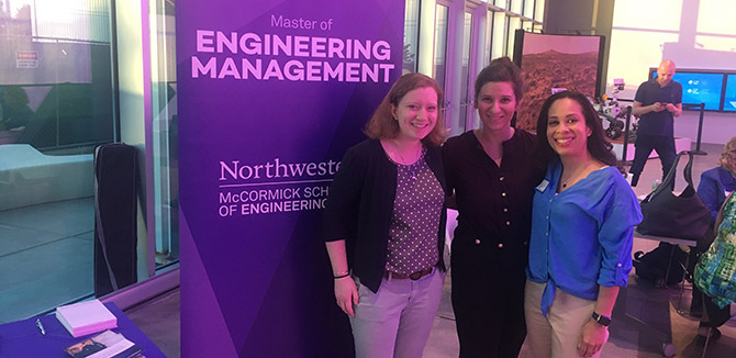The Master of Engineering Management (MEM) program recently co-hosted a women in engineering event at UI LABS.