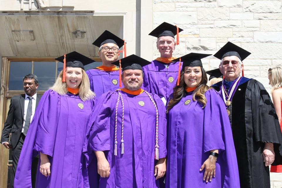 L to R: (front) Holly Dial, Joshua Carnahan, Yanet Garcia, Prof. Raymond Krizek (back) Yuanyong Huo, David Hagney