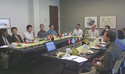 Global Initiatives Faculty Ambassadors meet periodically to discuss McCormick global initiatives