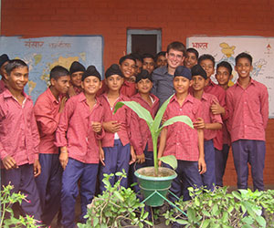 Robert worked on public health initiatives in India