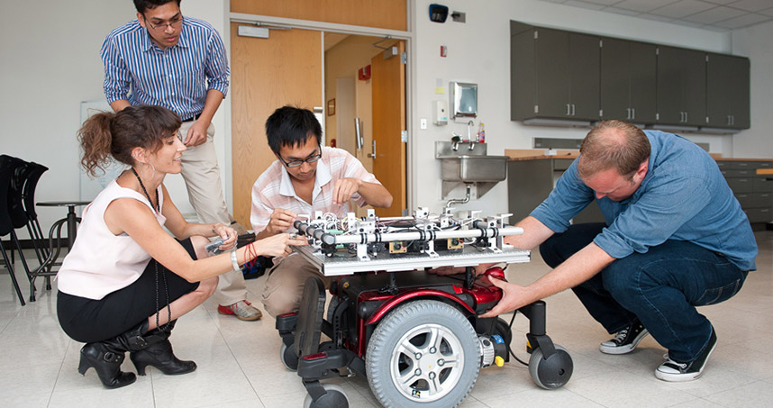 In partnership with the Shirley Ryan AbilityLab, Professor Brenna Argall combines robotics with rehabilitation, designing assistive machines for motor-impaired patients.