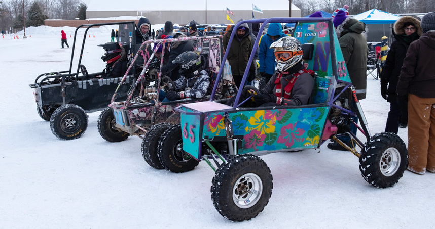 Northwestern’s Formula SAE, Baja SAE, and Solar Car teams compete in annual national races, offering hands-on experience in research, design, and manufacturing.