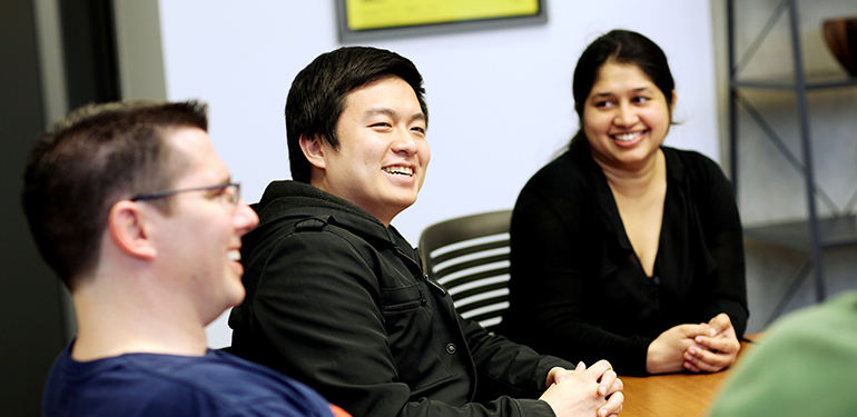 Our supportive community and available resources help students manage their rigorous academic studies.