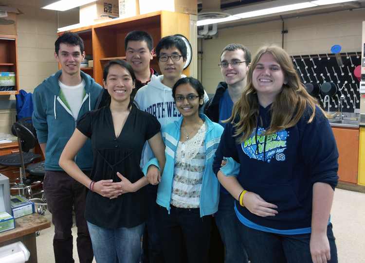 Members of Northwestern's 2012 iGEM team