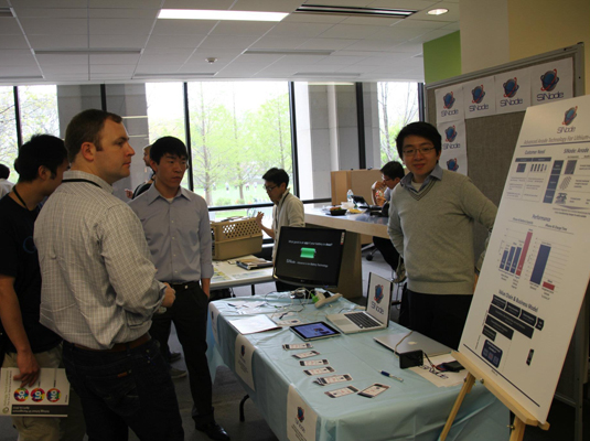 Members of SiNode, a start-up founded by students in Northwestern's NUvention: Energy course