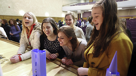 Chicago-area students take part in activities during Career Day for Girls 2012.