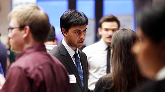 Many McCormick students attend the Tech Expo to network with dozens of companies.