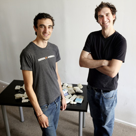 SwipeSense founders Yuri Malina (left) and Mert Iseri