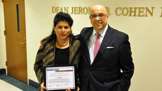 Husna Levine and Dean Julio Ottino