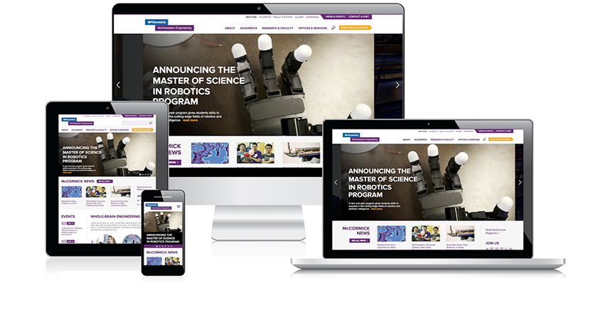 The new McCormick website uses responsive design and is optimized for desktop, tablet, and mobile use.
