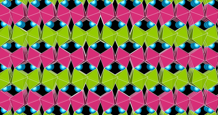 Superlattice structure of lithium osmate and lithium niobate