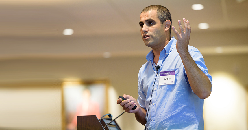 Tel Aviv University's Tal Dvir presents his work on cardiac tissue engineering.