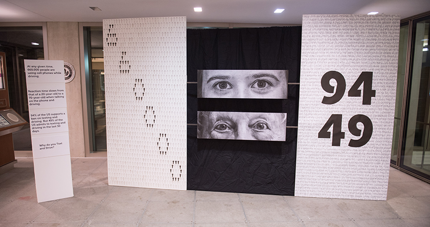 "Distracted Driving" explores statistics associated with texting and driving.