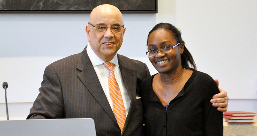 Dean Julio M. Ottino and Taniesha Robinson